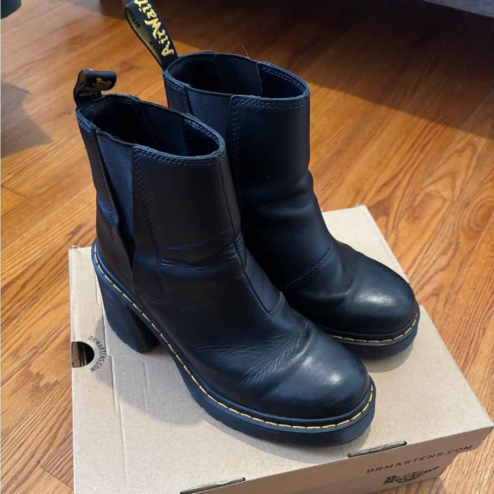 Dr. Martens Black Heeled Boots